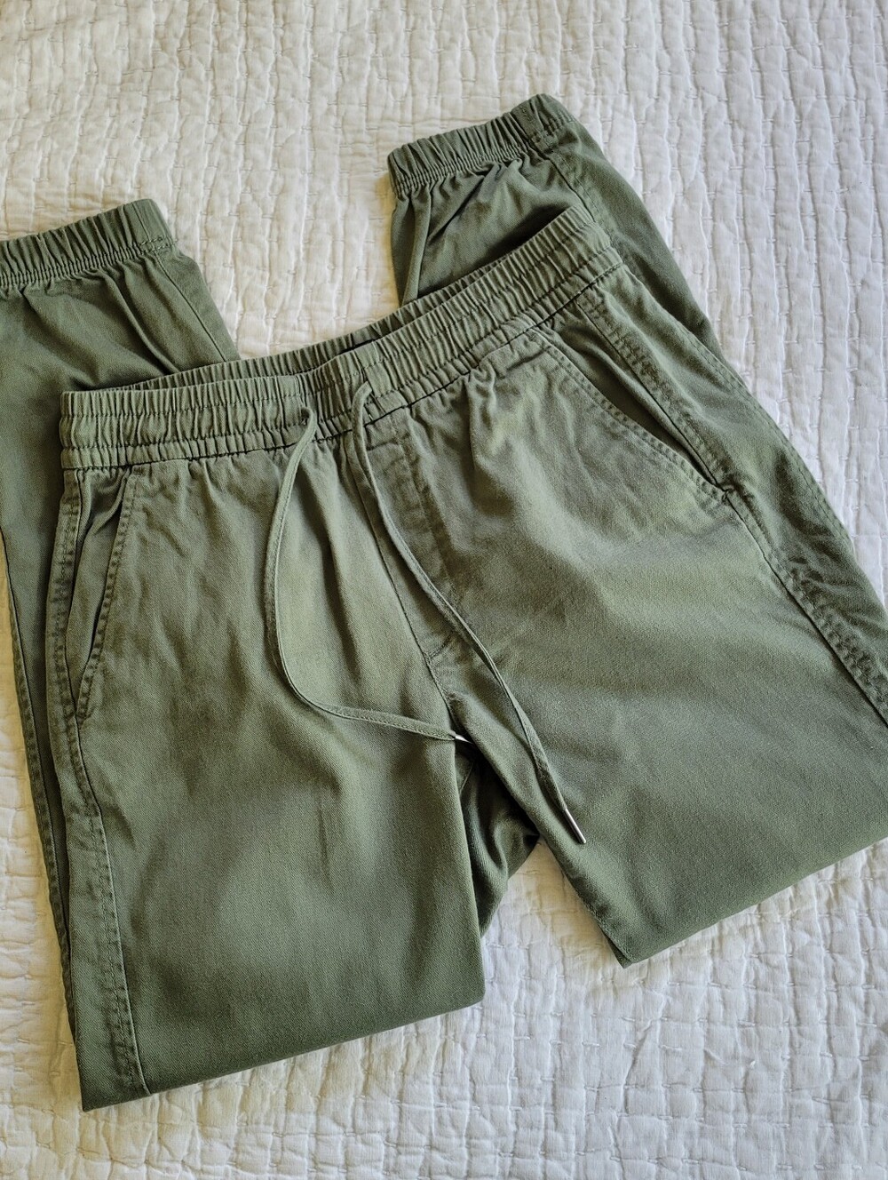 Gap Olive Green Elastic Waist Joggers Pants Size XS